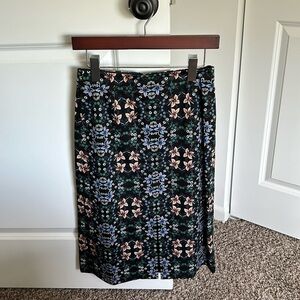 J Crew A-Line Midi Skirt, Size 0